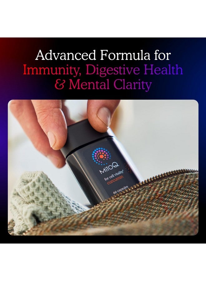 MitoQ Curcumin Advanced CoQ10 Antioxidant - Contains Mitoquinol Mesylate & Super Bioavailable Longvida Curcumin Turmeric - Supports Immunity, Digestive Health, & Cell Vitality (60 Capsules) - Image 3