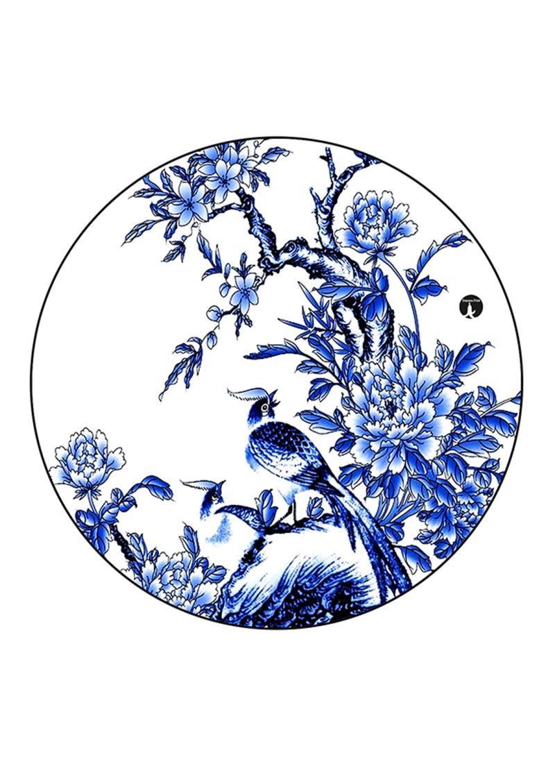 Flowers Printed Mouse Pad Round  Multicolour