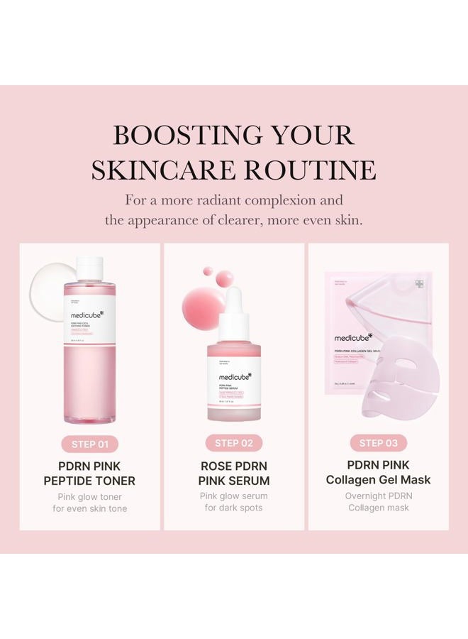 Medicube تونر مهدئ ببتيد السلمون DNA PDRN بلمسة وردية | تونر توهج وردي لتعزيز البشرة، مهدئ وملطف، لون بشرة غير متساوي، ببتيد ونياسيناميد، العناية بالبشرة الكورية (250 مل / 8.45 أونصة سائلة) - Image 4