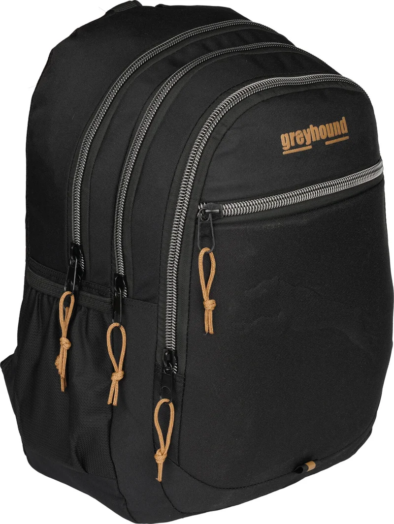 ريلاكسن Black Waterproof Lined Fabric Backpack 2048