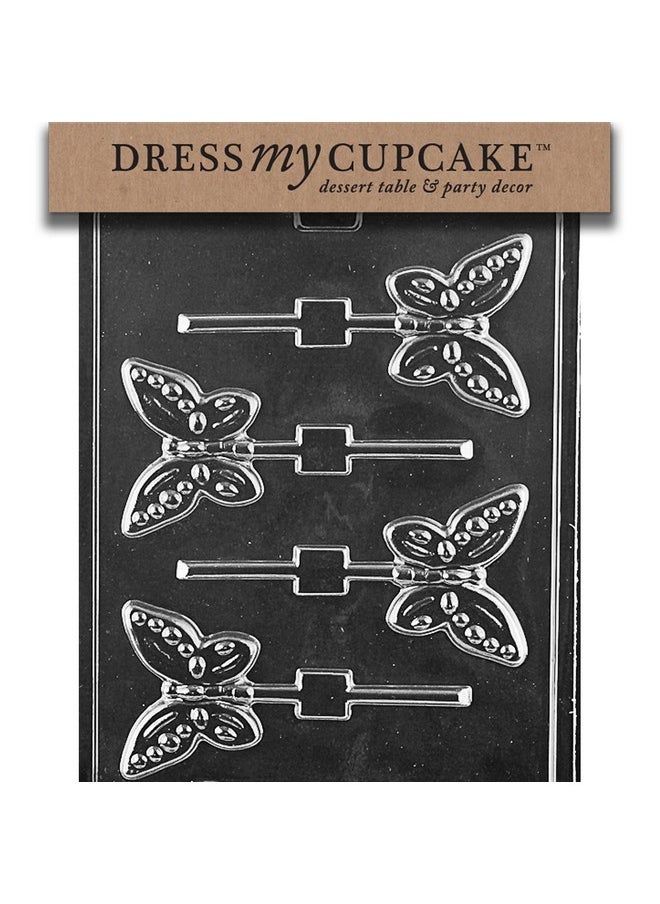 Dress My Cupcake Butterfly Lollipop Chocolate Candy Mold - A134 