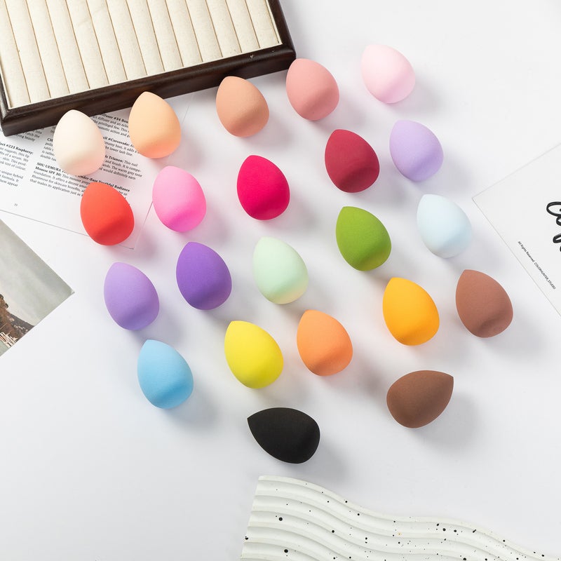 Generic Dual-Use Makeup Sponge Blender Set Bulk Water Drops 
