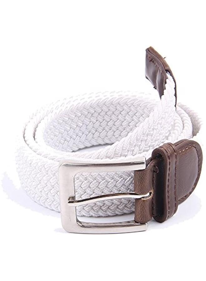Canvas Elastic Fabric Woven Stretch Multicolored Braided Belts  - Image 2