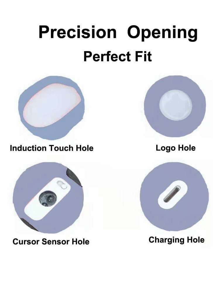 KASTWAVE Silicone Case Cover, Mouse Protective Skin, Mouse Silicone Sleeve, for Apple Mouse 2 Pieces (Light Blue, Dark blue ) - Image 3