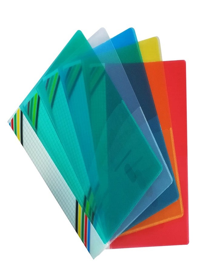 Shining Zon A4 Size Transparent Report File Folder with Plastic Clip for Certificates, Office Documents, Reports, Page Holder, Presentation | Pack of 10 Pieces - Image 1