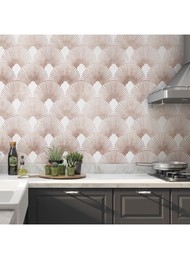 Bluejw Hot Sale Wallpaper Fan-shaped Background Self-adhesive Touch Wallpaper Living Room Bedroom Wall Stickers Furniture Renovation Stickers - Image 3