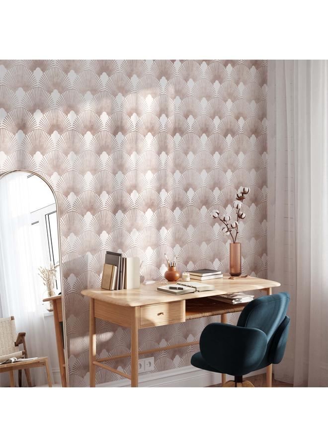 Bluejw Hot Sale Wallpaper Fan-shaped Background Self-adhesive Touch Wallpaper Living Room Bedroom Wall Stickers Furniture Renovation Stickers - Image 2