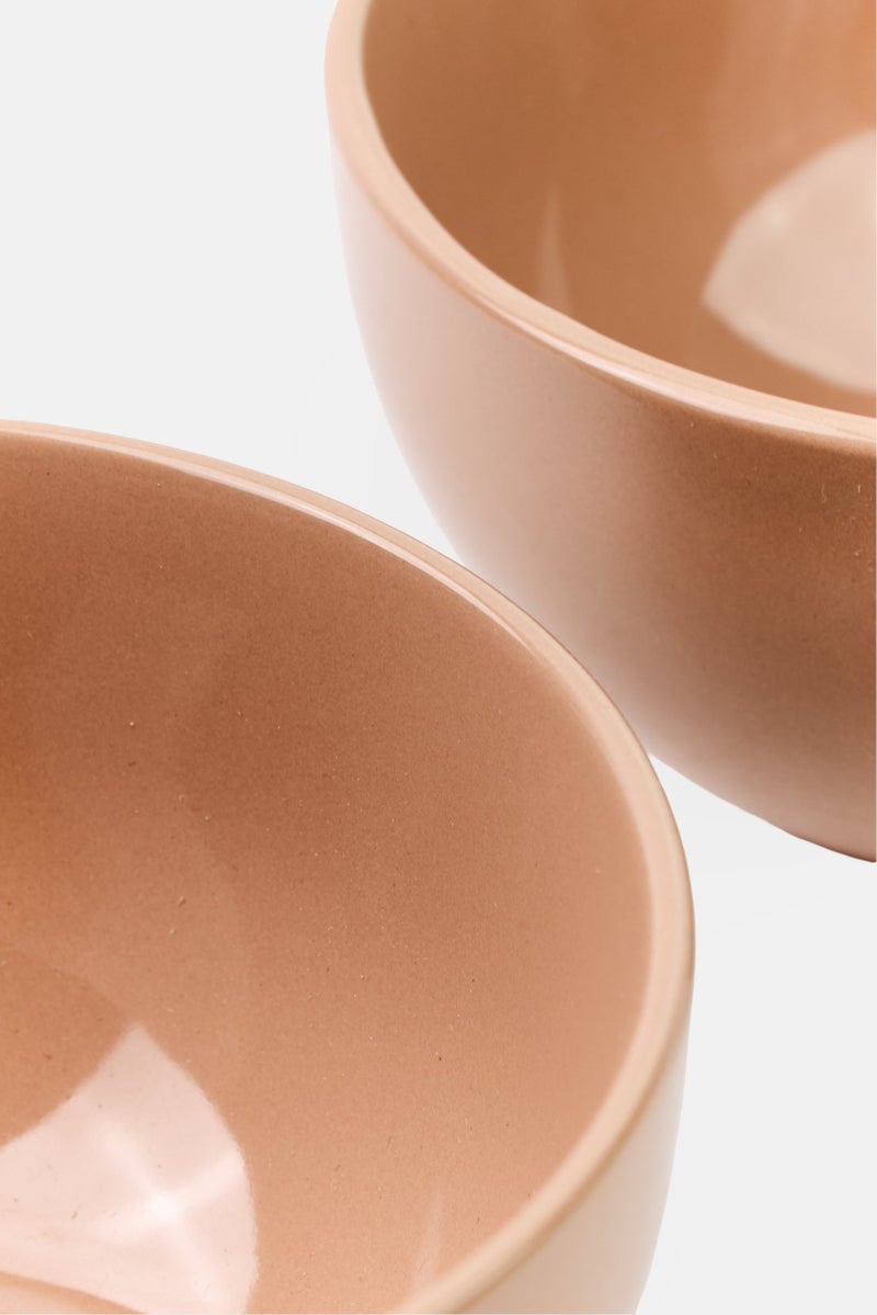 Maser 4 Pieces Round Bowl, Beige  - Image 3