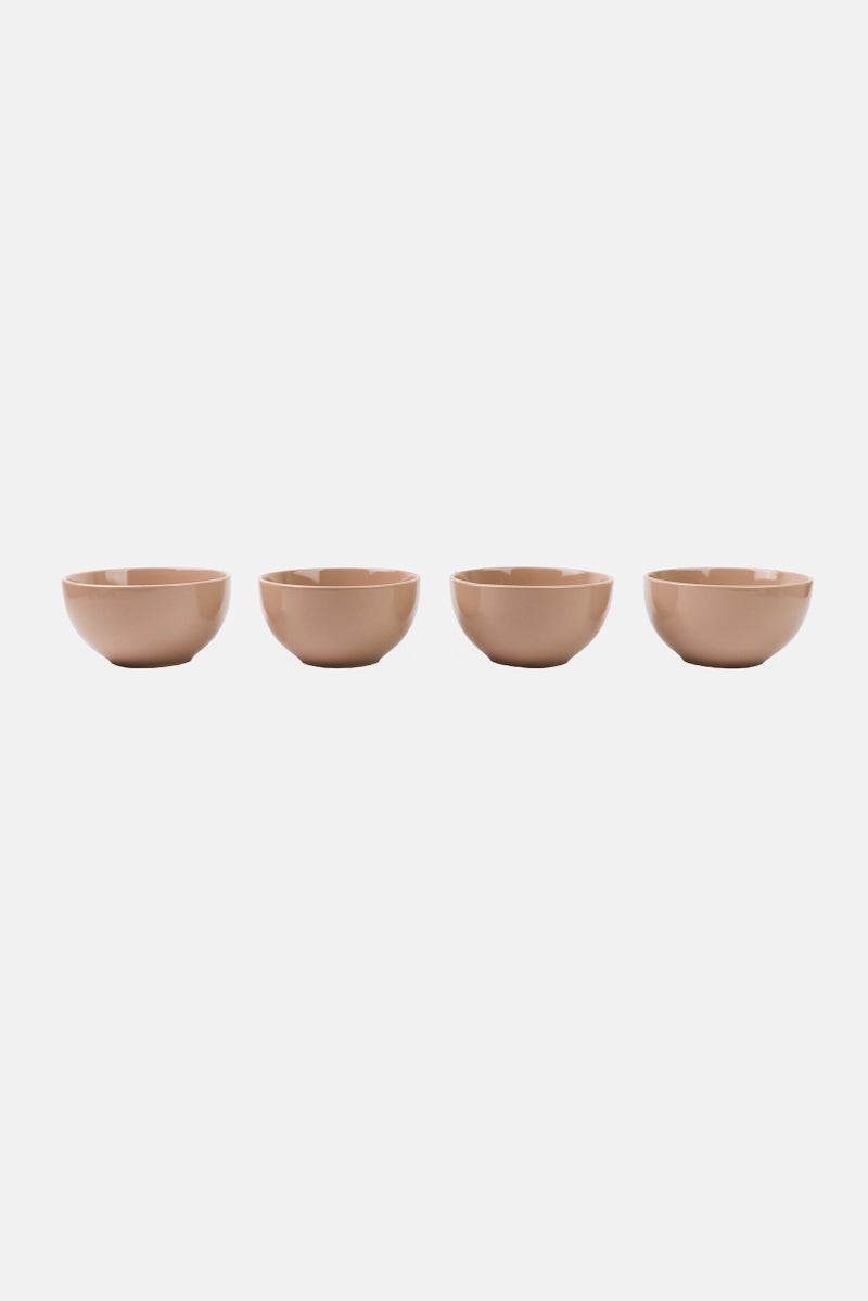 Maser 4 Pieces Round Bowl, Beige  - Image 1