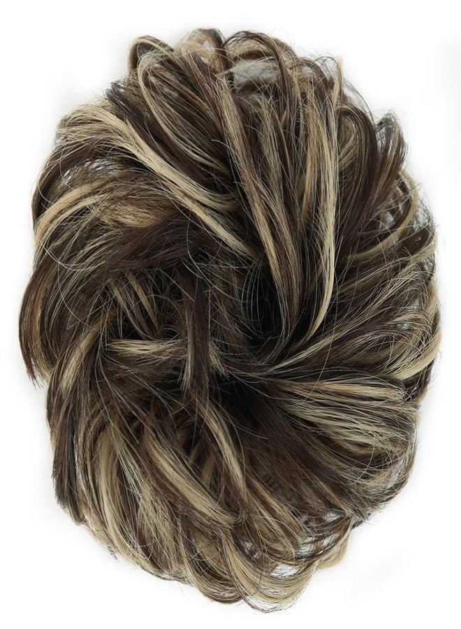 MORICA Messy Hair Bun Hair Scrunchies Extension Curly Wavy fake hair bun Synthetic Chignon hair pieces for Women(85H6A) - Image 2