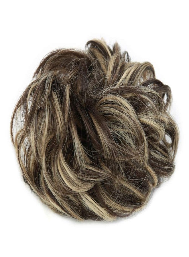 MORICA Messy Hair Bun Hair Scrunchies Extension Curly Wavy fake hair bun Synthetic Chignon hair pieces for Women(85H6A) - Image 3