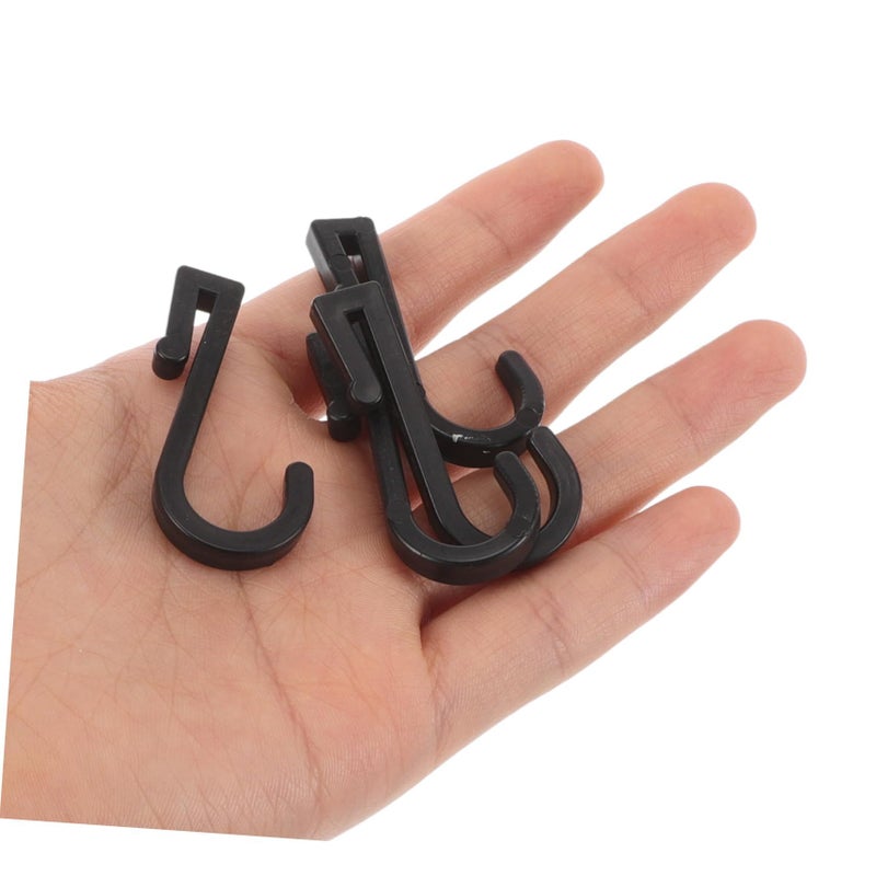 Modern Design Flat J Hooks 4 Pack for Hanging Coats Bags Towels in Home Office or Car - Image 4