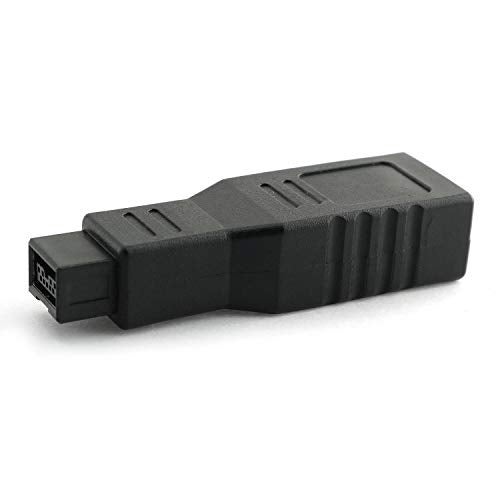 RLECS FireWire IEEE 1394 Type A 400 6 Pin Female to 1394 Type B 800 9 Pin Male Data Transfer Adapter Converter for MacBook Pro, Mac mini, iMac etc - Image 1