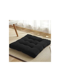 The Purple Tree Velvet Square Floor Cushion Pillow For Living Room Décor (Pack of 1, 50X50 Cm, Black) Floor Cushions, Bedroom Décor, Tatami Cushion - pzsku/Z161B93235F112D1F1E41Z/45/_/1723872678/453dd85c-6c2d-460a-a850-fc9f35f7c902