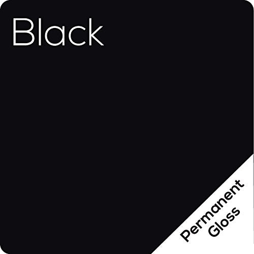 ORACAL 12.125" x 10ft Roll of Oracal 651 Black Craft Vinyl - On a 2.5" Core - Adhesive Vinyl for Cricut, Silhouette, and Cameo Cutters - Gloss Finish - Outdoor and Permanent - Image 4