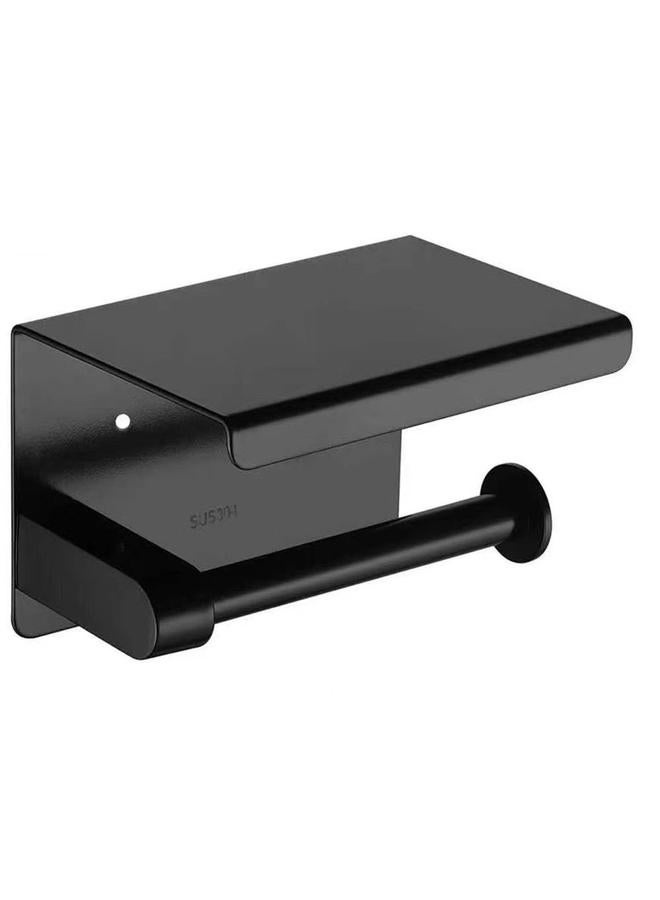 الأزرق جي دبليو 304 رف مناديل ورقية الفولاذ المقاوم للصدأ رفوف مرحاض صندوق مناديل خالية من التثقيب المرحاض رف التواليت بقعة - Image 1