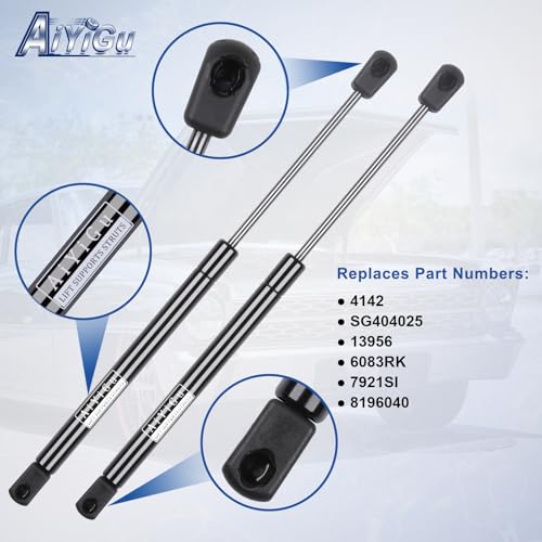 AiYiGu Front Hood Struts Shocks Lift Supports Gas Springs 4142 Compatible with Ford Explorer 2002 2003 2004 2005 2006 2007 2008 2009 2010, Replacement SG404025, Pack of 2 - Image 3