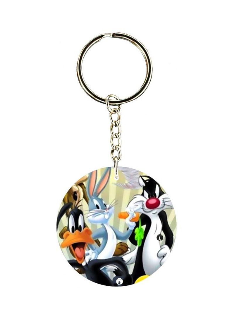 Cartoon Printed Keychain