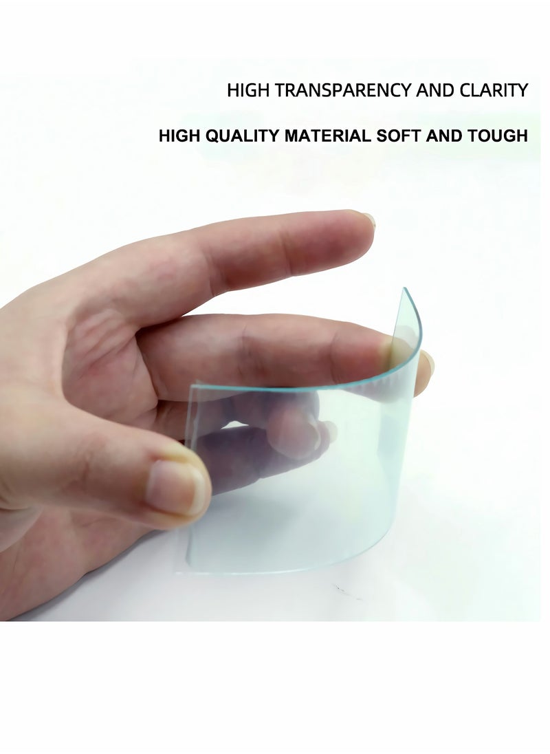 Y&D Welding Protection Lenses, Automatic Dimmable Transparent Plastic Mask Sheet, High Definition For Caps, Splash-proof, Dust-proof and Sand-proof (10Pcs)  - Image 2