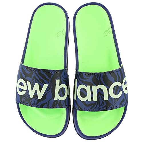 New Balance Women's 200 V1 Slide Sandal, Victory Blue/Vibrant Spring Glo/White, 7 - Image 2