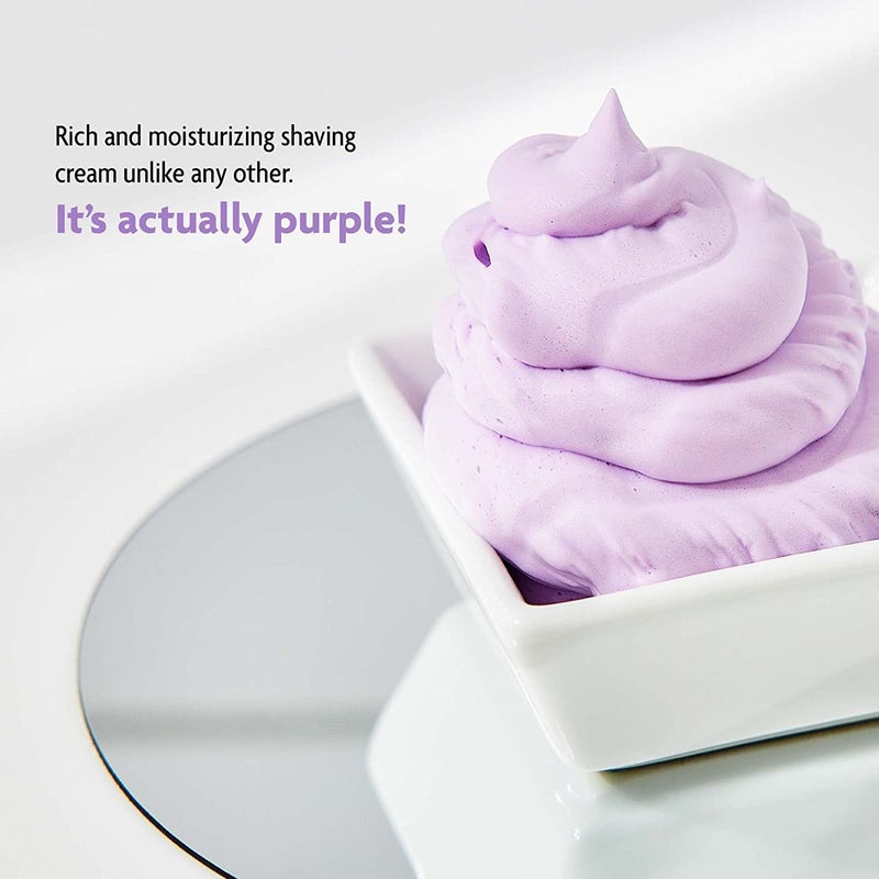 Pacific Shaving Company Purple Shaving Cream - Foaming Colorful Shaving Cream - Hydrating, Redness Reducing + Irritation Free Shave Cream (7 Oz) - Image 2