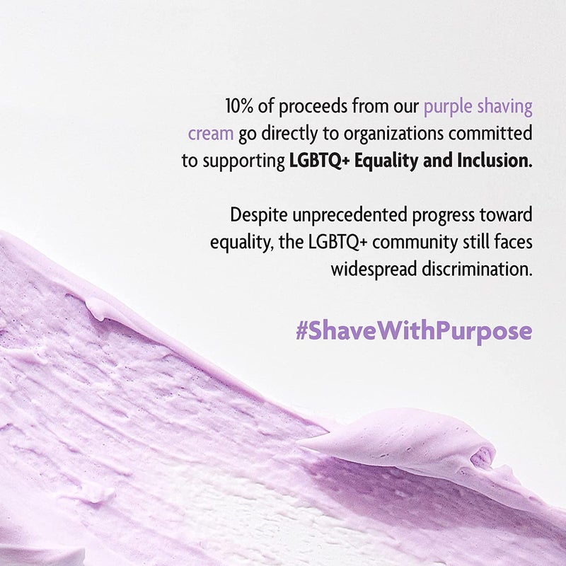 Pacific Shaving Company Purple Shaving Cream - Foaming Colorful Shaving Cream - Hydrating, Redness Reducing + Irritation Free Shave Cream (7 Oz) - Image 4