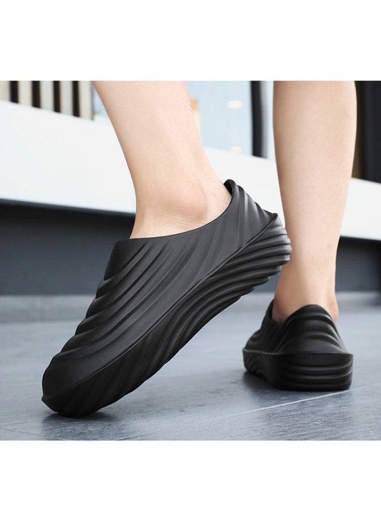 Unisex Adults Kitchen Safety Shoes Chef Shoes Non Slip Garden Work Shoes Lightweight Waterproof Restaurant Food Service Shoes UK5-10, Black, - Image 5