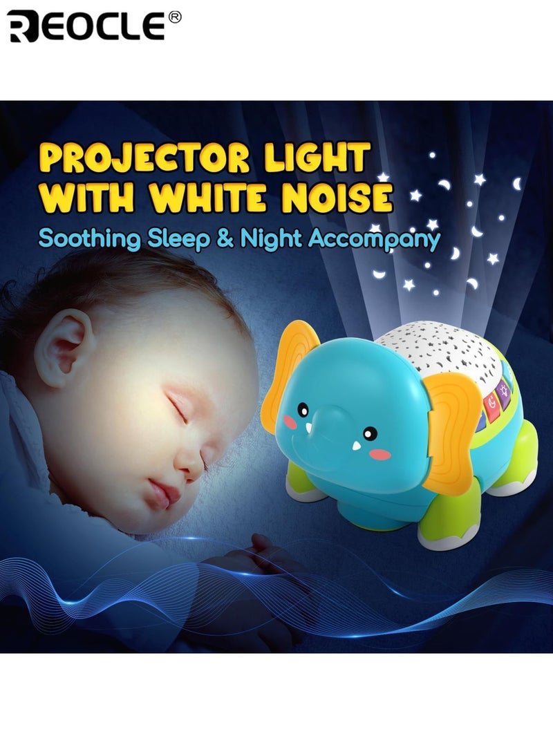 ريوكل لعبة طفل موسيقية زاحفة للأطفال مع جهاز عرض الضوء والصوت التعلم التعليمي المبكر الألعاب الحسية التنموية لمدة 6 إلى 12 شهرا للأطفال الصغار الأولاد والبنات - Image 4