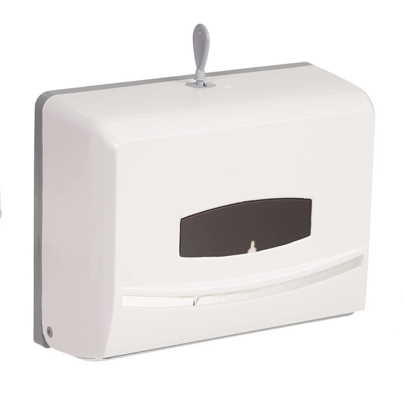 MDN Mist Multi Fold Paper Towel Dispenser Wall Mount Tissue Holder for Home Office Counterpart and Restroom Business Commercial use Tissue Dispenser with Two Refill (White) - Image 3