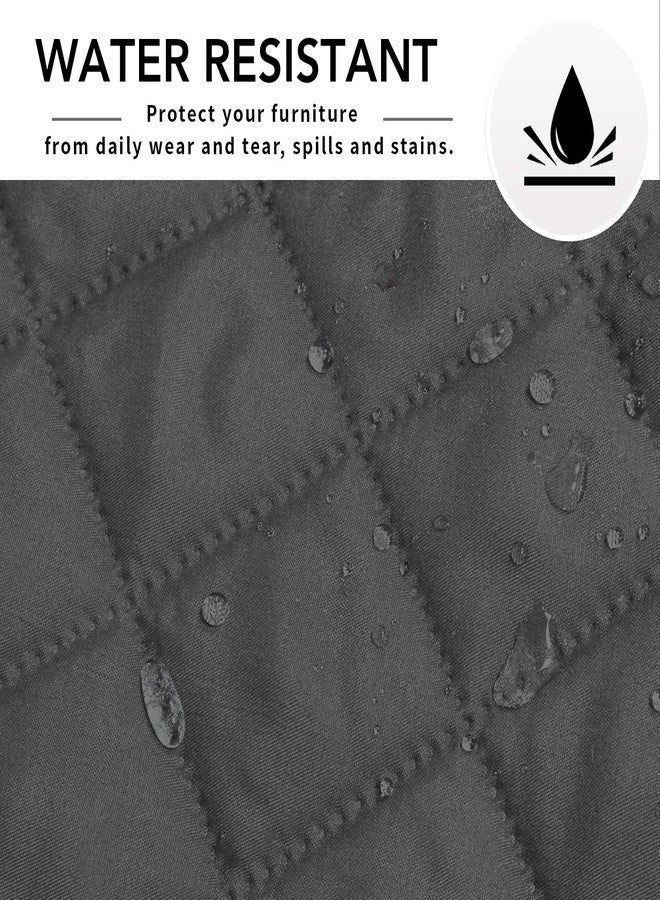 إيزي-جوينج أغطية كنب زاوية سهلة الاستخدام للكلاب، غطاء كنبة على شكل حرف L، غطاء كنبة قابل للعكس، غطاء كرسي استرخاء، غطاء حماية للأثاث للحيوانات الأليفة (كلاب وقطط) (كبير، رمادي داكن/رمادي داكن) - Image 5