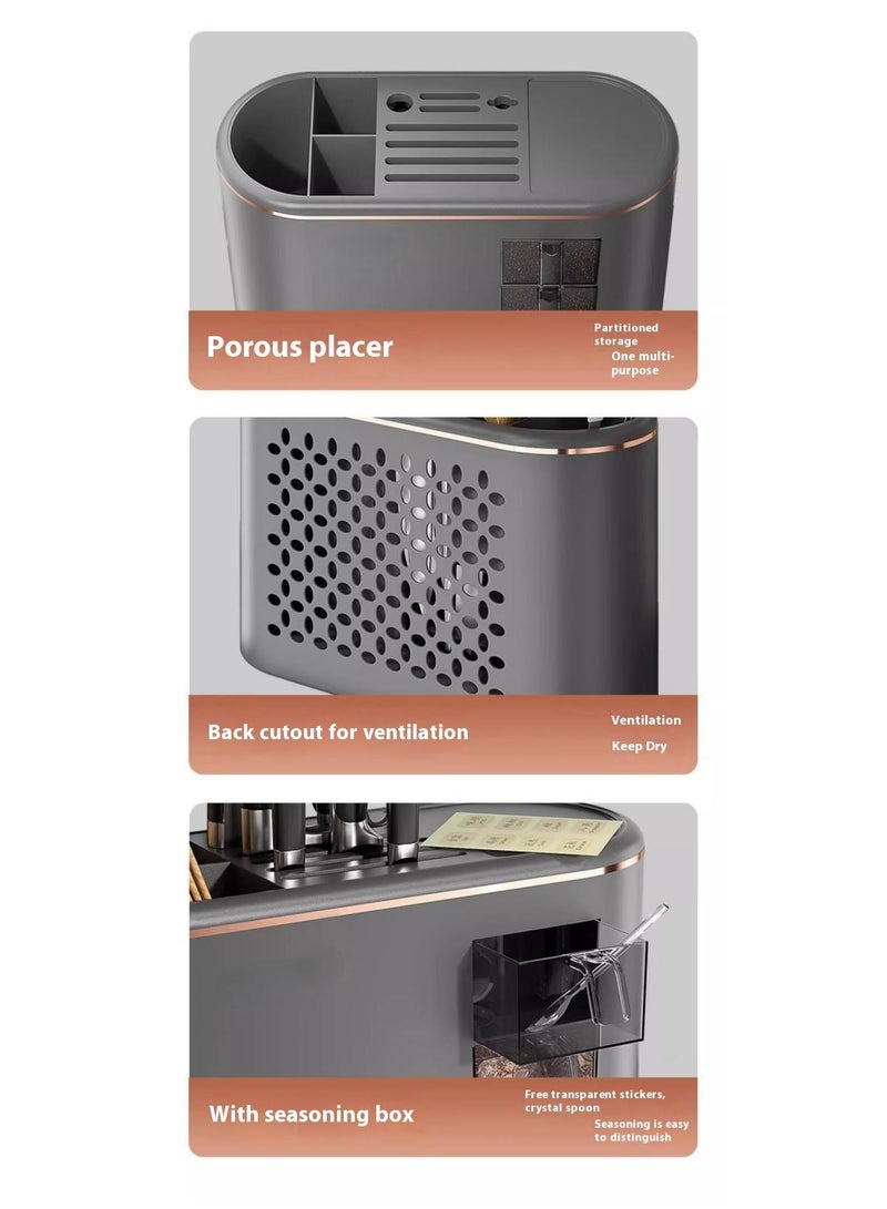 general Multi Functional Kitchen Storage Rack With Seasoning Storage Box - Image 5