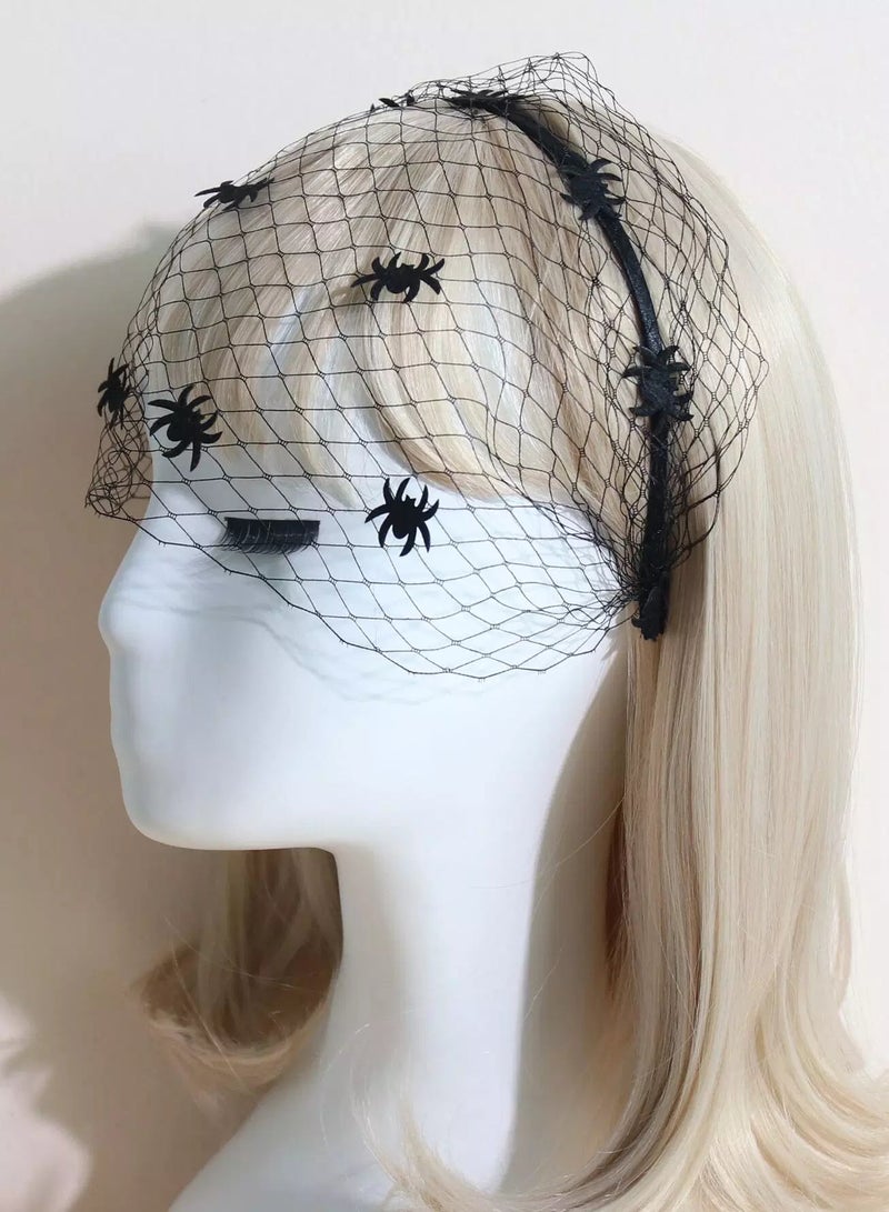 Toddler Girls Mesh Decor Halloween Costume Hair Hoop  - Image 1