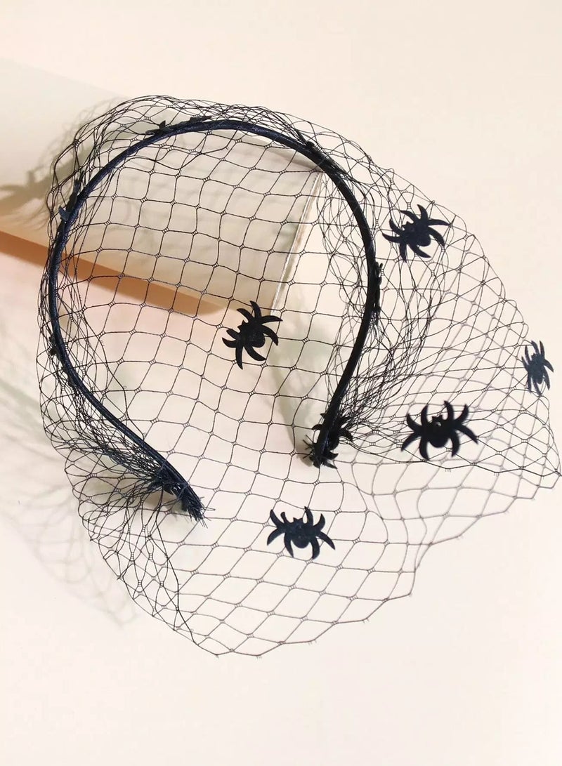 Toddler Girls Mesh Decor Halloween Costume Hair Hoop  - Image 2