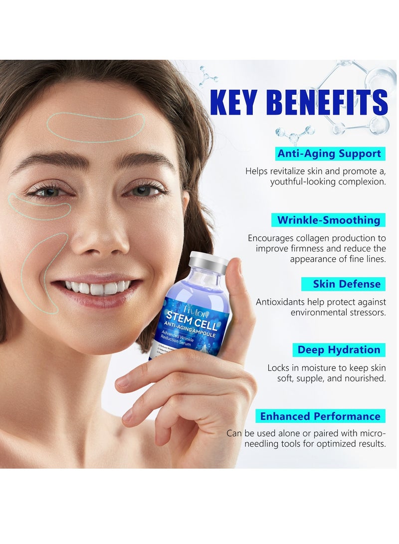 TIVLON Stem Cell Serum 35ml Anti Aging Anti Wrinkle Stem Cell Ampoule Facial Serum Reduce Wrinkles Moisturizes Skin Stimulate Collagen Firm & Improve Skin Promote Youthful Glow - Image 2