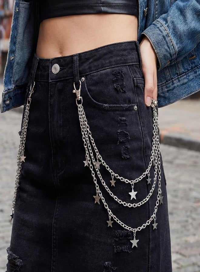 Woeoe Pants Chain for Men Pocket Chain for Pants Jean Chains for Men Hip Jewelry for Women - Image 2