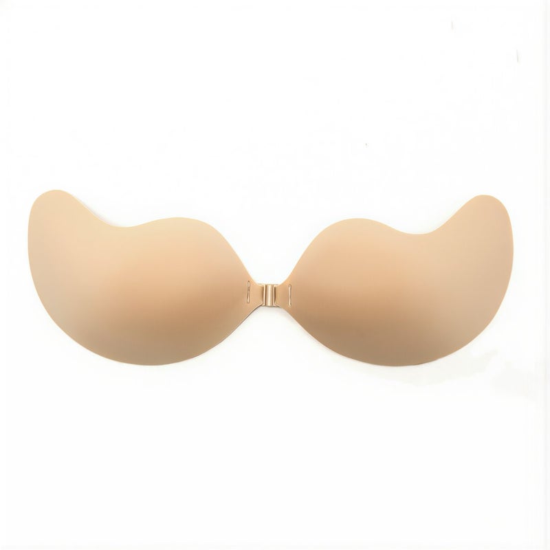 Silicone Strapless Adhesive Invisible Bra Push Up Nude A Cup for Dress - Image 3