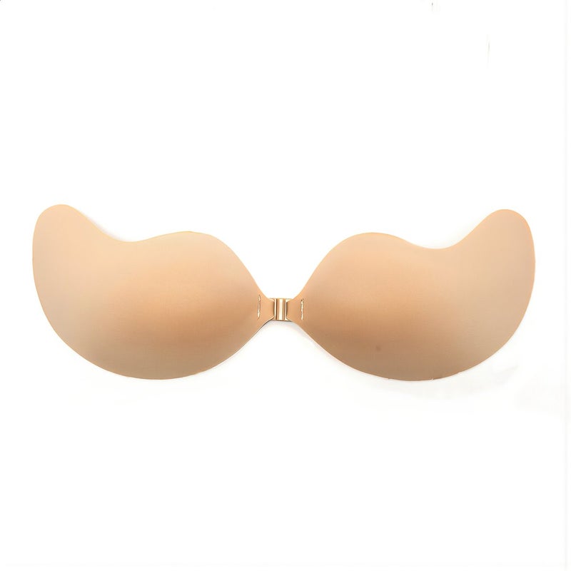 Silicone Strapless Adhesive Invisible Bra Push Up Nude A Cup for Dress - Image 4