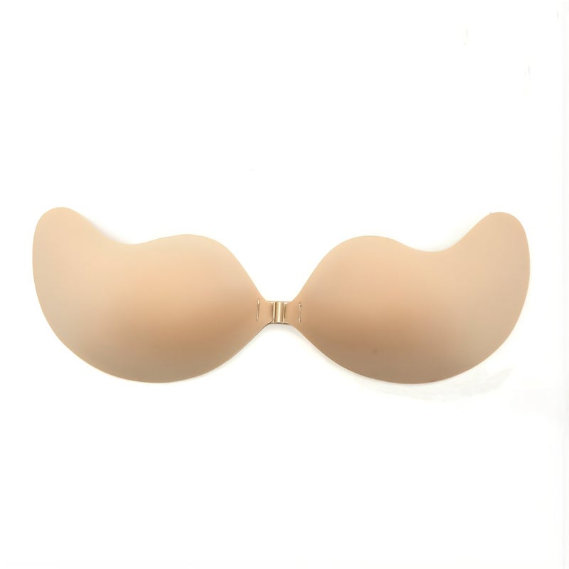 Silicone Strapless Adhesive Invisible Bra Push Up Nude A Cup for Dress - Image 2