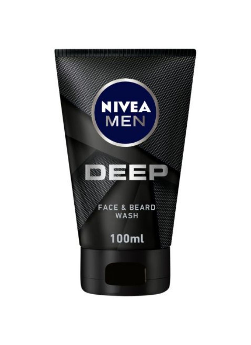 Nivea - Nivea Men Deep Face & Beard Wash 100Ml - Image 1