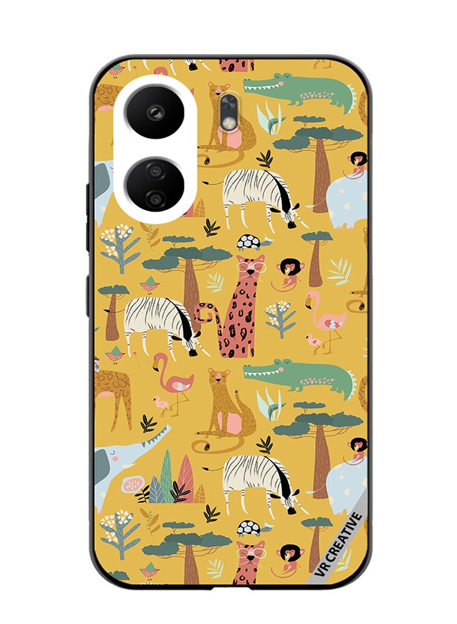 VR CREATIVE Protective Case Cover For Xiaomi Redmi 13C Animals In The Wild Design Multicolour - Image 1