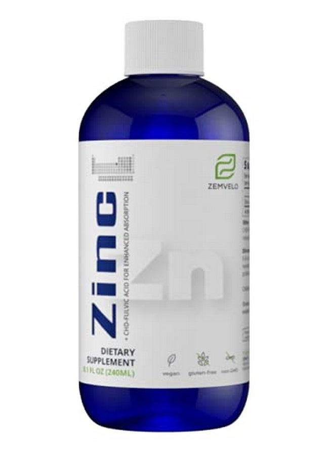 Zemvelo Liquid Ionic Zinc ; 96 Day Supply ; Encourage Clear Skin ; Sustained Energy ; Natural Inflammatory Support  - Image 2