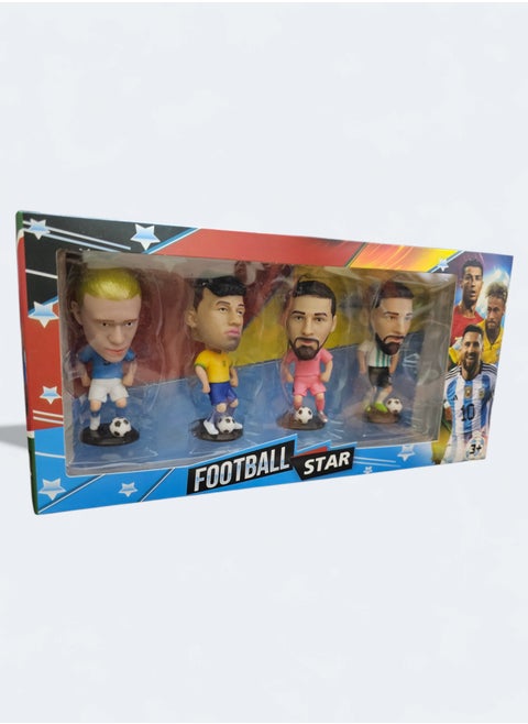 Action Figures 4 pieces football players different
