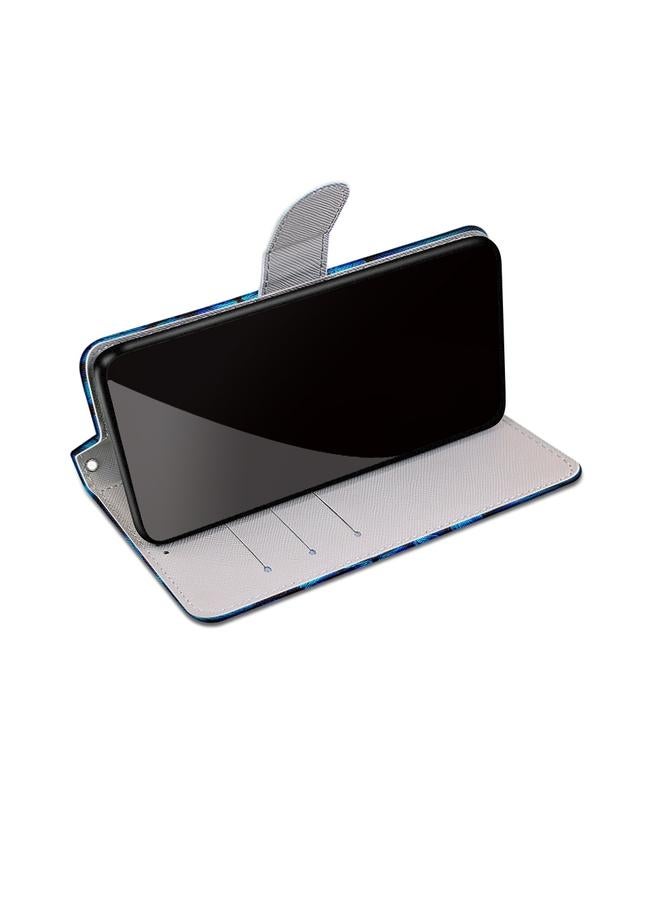 S-TOP Case For OPPO A72 5G / A73 5G / A53 5G Coloured Drawing Cross Texture Horizontal Flip PU Leather Case with Holder & Card Slots & Wallet & Lanyard - Image 5