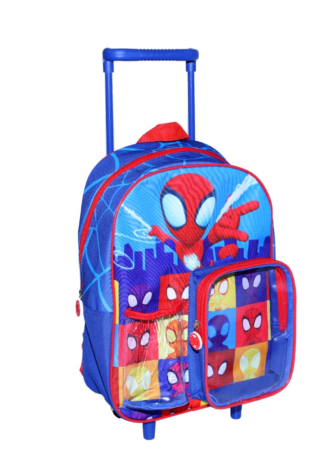 MARVEL Spidey Amazing Friends Junior 3 in 1 Set (14" Trolley Bag with Lunch Box & Water Bottle) - Image 5