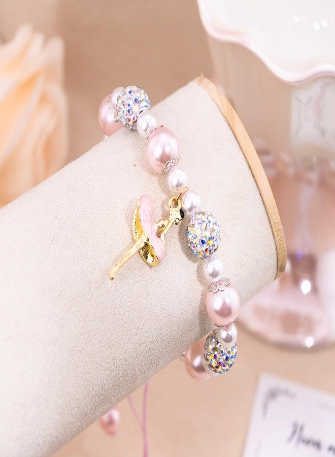 Aisity Dance Recital Gifts for Girls Ballerina Dancer Teacher Dancer Lovers Cute Dance Accessories for Girls Ballerina Bracelet Charm Ballet Stuff for Dancing School Competition Gift Ideas - Image 2