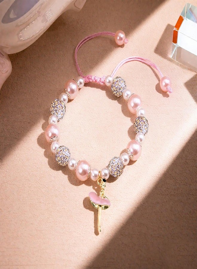 Aisity Dance Recital Gifts for Girls Ballerina Dancer Teacher Dancer Lovers Cute Dance Accessories for Girls Ballerina Bracelet Charm Ballet Stuff for Dancing School Competition Gift Ideas - Image 5