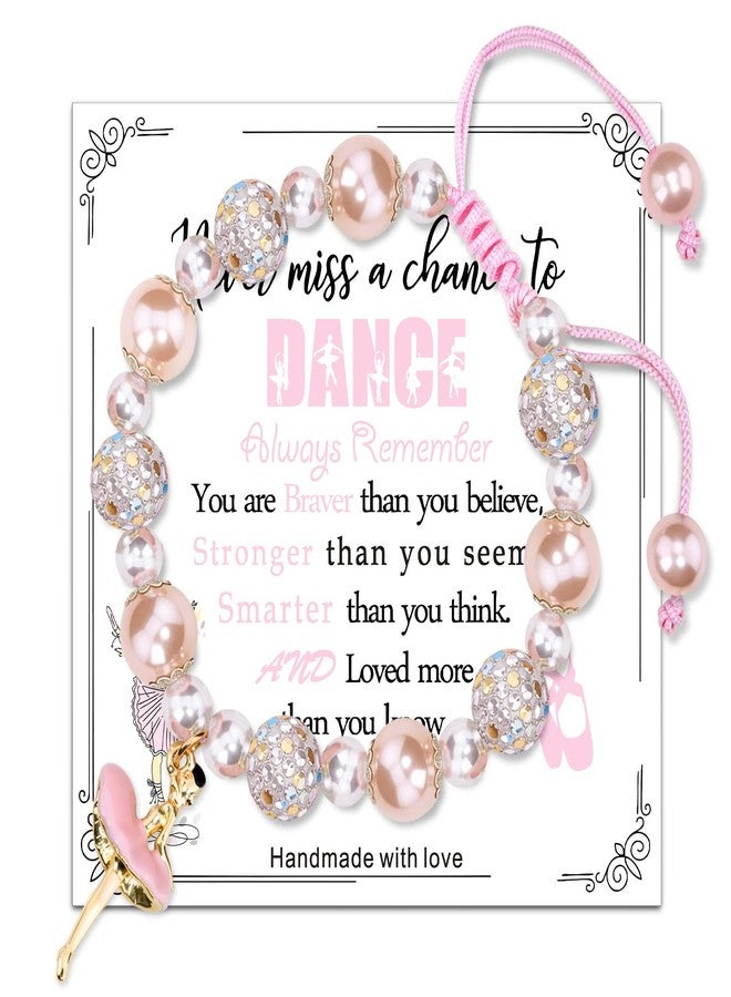 Aisity Dance Recital Gifts for Girls Ballerina Dancer Teacher Dancer Lovers Cute Dance Accessories for Girls Ballerina Bracelet Charm Ballet Stuff for Dancing School Competition Gift Ideas - Image 1