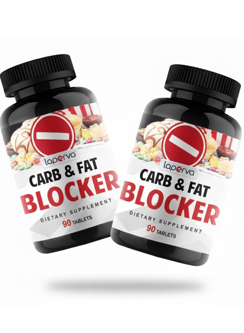 Laperva Carb And Fat Blocker 90 Tablets Promotes Healthy Weight Loss, Pack of 2 - Image 1