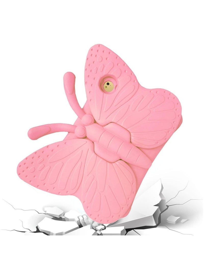 SmartGrist iPad case for Kids, 3D Cartoon Butterfly Non-Toxic EVA Light Weight Kid Proof Shockproof case with Kickstand for ipad 5/ ipad 6 /ipad pro 9.7/ New iPad 2017 case (Blue) (Pink) - Image 2