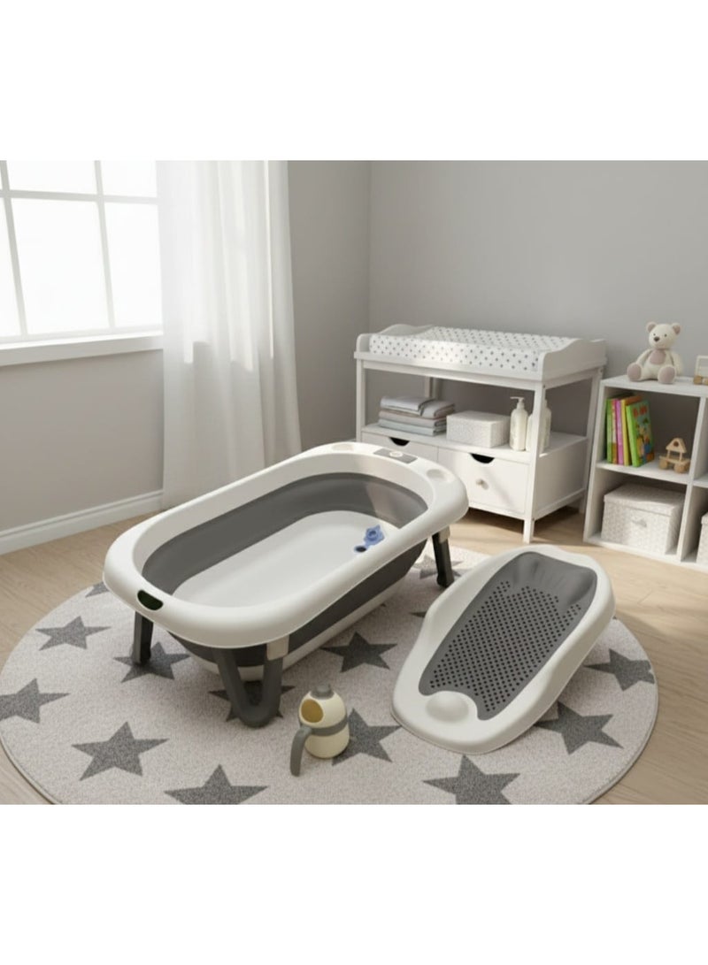 Silicone bathtub with shower chair and cup - Image 1